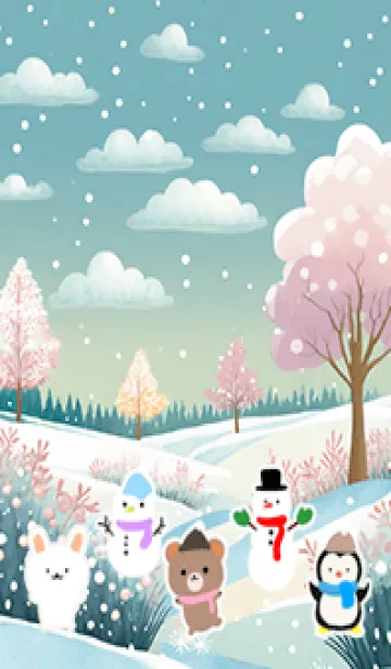 [LINE着せ替え] 可愛い北欧風着せかえ(Winter-560)の画像1