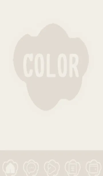 [LINE着せ替え] brown color U42の画像1