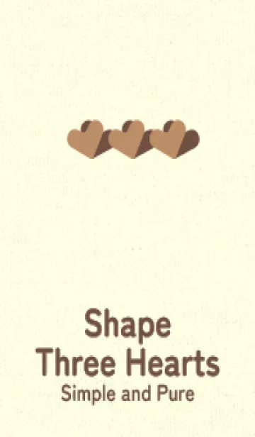 [LINE着せ替え] 3つのハート型の着せかえ シナモンの画像1