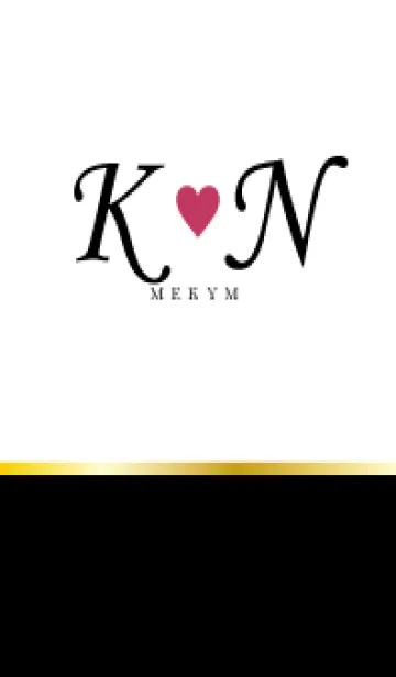LOVE INITIAL-K&N イニシャル 6のLINE着せ替え