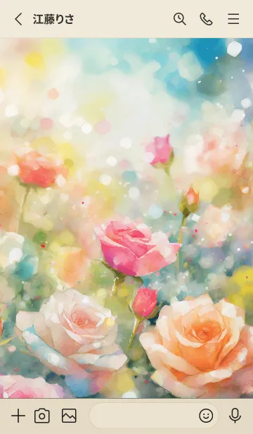 [LINE着せ替え] 薔薇(バラ)の花の着せかえ(R502)の画像2