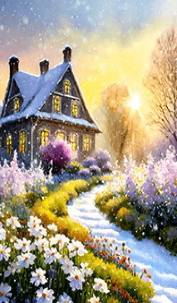 [LINE着せ替え] 優美な冬の風景の着せかえ(Winter-479)の画像1