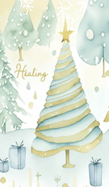 [LINE着せ替え] bluegreen☆癒される冬景色04_1の画像1