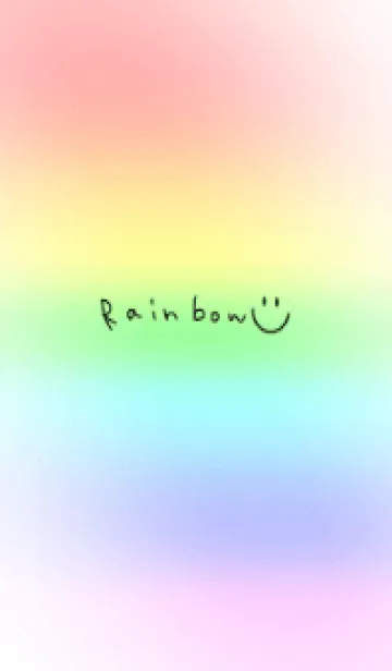 [LINE着せ替え] 運気アップ♪虹色とスマイルの画像1