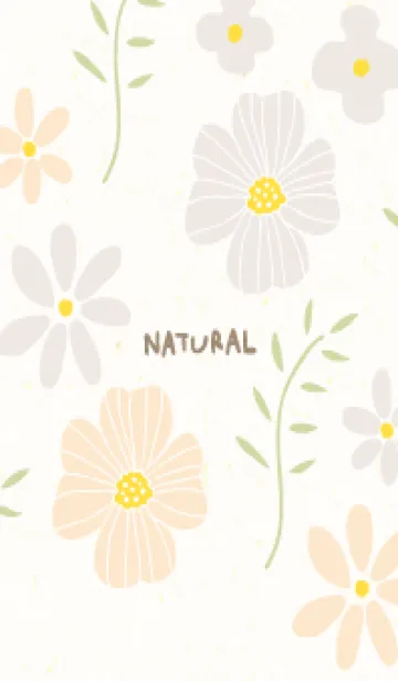 [LINE着せ替え] 2色の花3の画像1