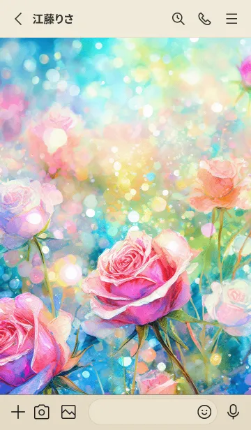 [LINE着せ替え] 薔薇(バラ)の花の着せかえ(R543)の画像2