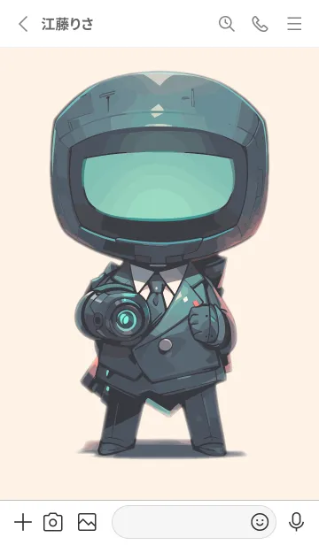 [LINE着せ替え] カメラマスクロボットの画像2