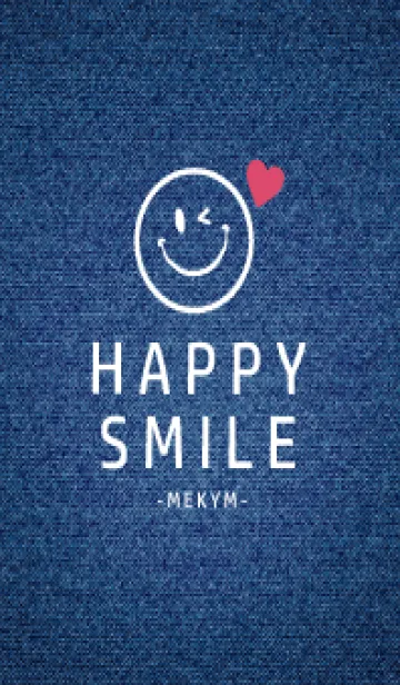 [LINE着せ替え] HAPPY SMILE DENIM HEART - MEKYM 23の画像1