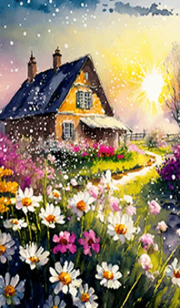 [LINE着せ替え] 優美な冬の風景の着せかえ(Winter-490)の画像1