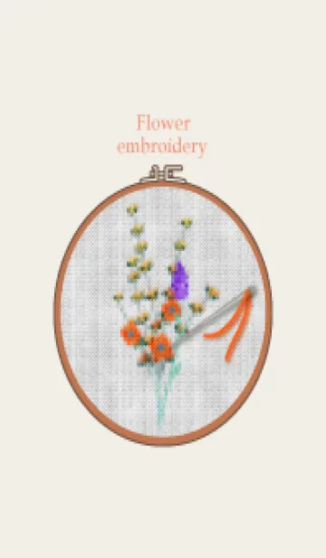 [LINE着せ替え] Flower embroidery 24の画像1