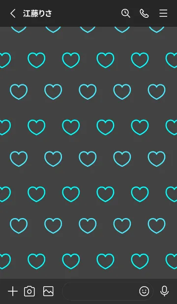 [LINE着せ替え] シンプル ハート アイコン 1の画像2