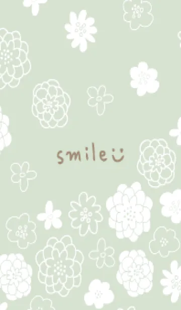 [LINE着せ替え] 大人シンプル白いお花3の画像1