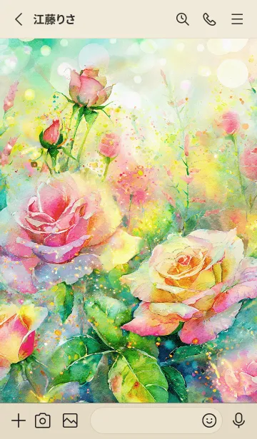 [LINE着せ替え] 薔薇(バラ)の花の着せかえ(R547)の画像2