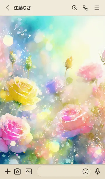 [LINE着せ替え] 薔薇(バラ)の花の着せかえ(R549)の画像2