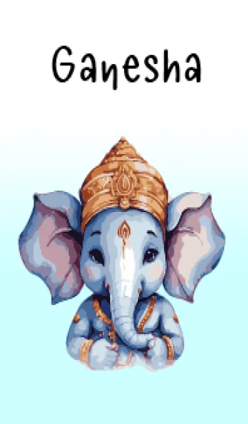 [LINE着せ替え] Love Blue Ganesha Theme (JP)の画像1