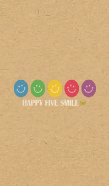 [LINE着せ替え] HAPPY FIVE SMILE CROWN - MEKYM 23の画像1