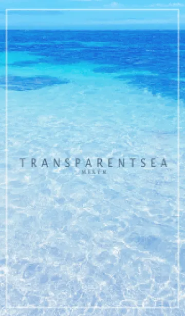[LINE着せ替え] TRANSPARENT SEA-HAWAII MEKYM 2の画像1