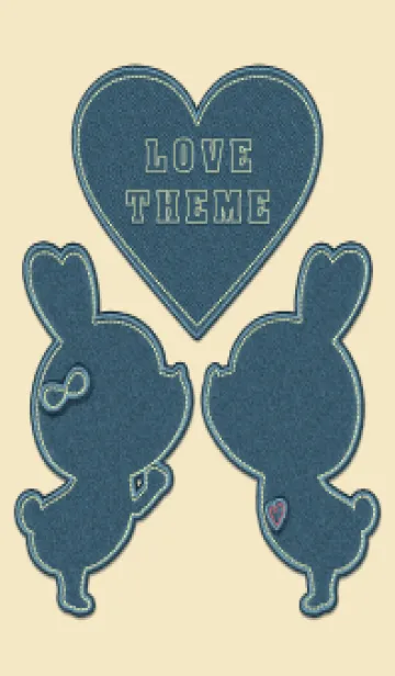 [LINE着せ替え] Love Theme jeans 32の画像1