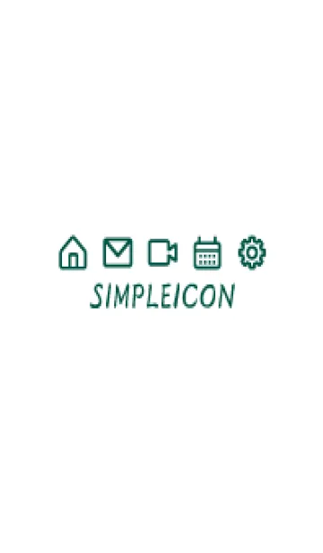 [LINE着せ替え] SIMPLE ICON -WHITE- 97の画像1