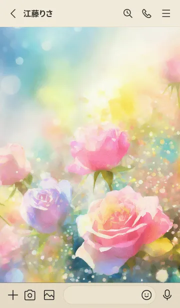 [LINE着せ替え] 薔薇(バラ)の花の着せかえ(R557)の画像2