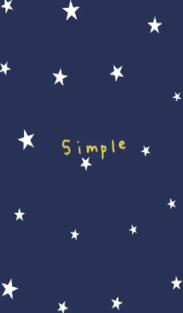 [LINE着せ替え] ネイビーとホワイトな星。の画像1