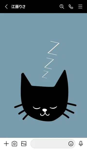 [LINE着せ替え] スリープ キャット 1の画像2