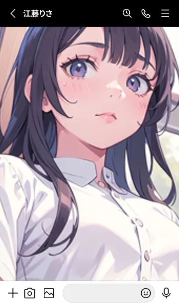 [LINE着せ替え] 少女が一人 #LV014。の画像2