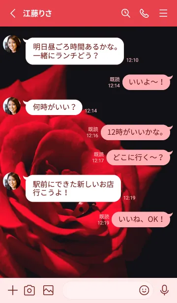 [LINE着せ替え] Ladybird Symbol of good luck #7-16の画像3