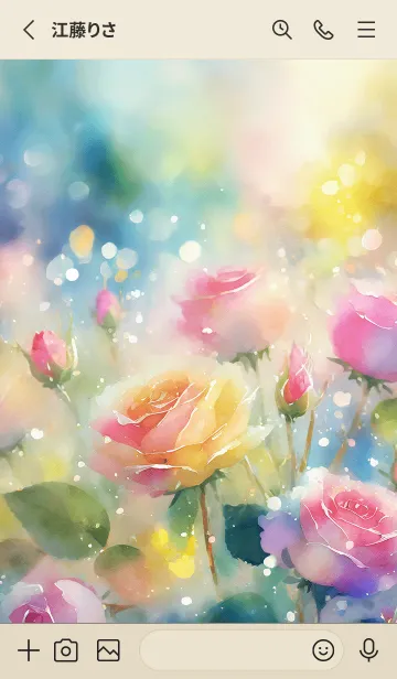 [LINE着せ替え] 薔薇(バラ)の花の着せかえ(R560)の画像2