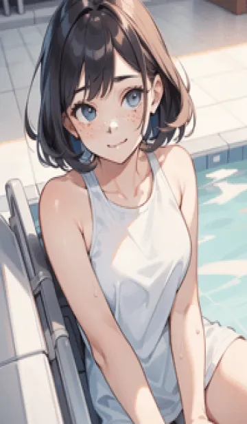 [LINE着せ替え] 少女が一人 #LW013。の画像1