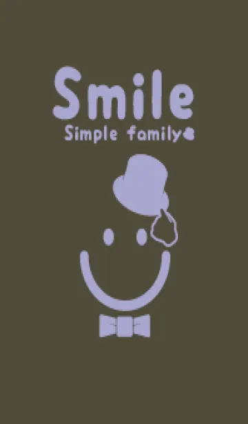 [LINE着せ替え] スマイル＆紳士 黒紫の画像1