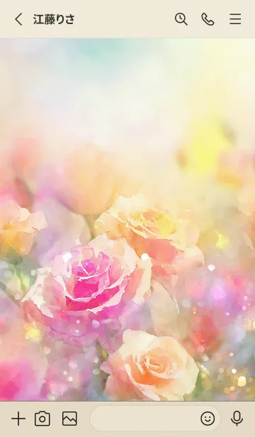 [LINE着せ替え] 薔薇(バラ)の花の着せかえ(R564)の画像2