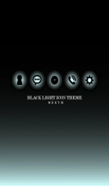 [LINE着せ替え] BLACK-LIGHT ICON THEME 25の画像1