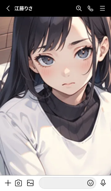 [LINE着せ替え] 少女が一人 #LW09。の画像2