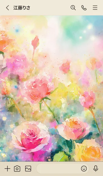 [LINE着せ替え] 薔薇(バラ)の花の着せかえ(R567)の画像2