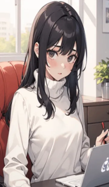 [LINE着せ替え] 少女が一人 #LW07。の画像1