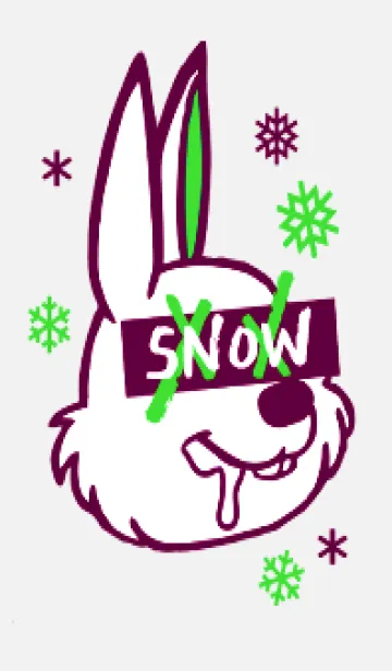 [LINE着せ替え] スノーラビット .15の画像1