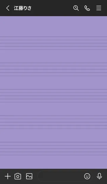 [LINE着せ替え] 音楽カラーノート/くすみパープル/ブラックの画像2