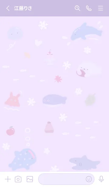 [LINE着せ替え] purple♡初冬のゆるい海11_1の画像2