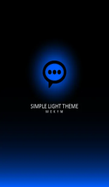 [LINE着せ替え] BLACK-SIMPLE LIGHT ICON GRADATION 25の画像1