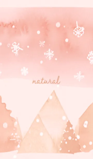 [LINE着せ替え] pink☆ナチュラルな冬景色03_1の画像1