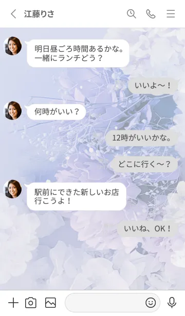 [LINE着せ替え] 優しいアンティーク・ドライフラワー・15の画像3