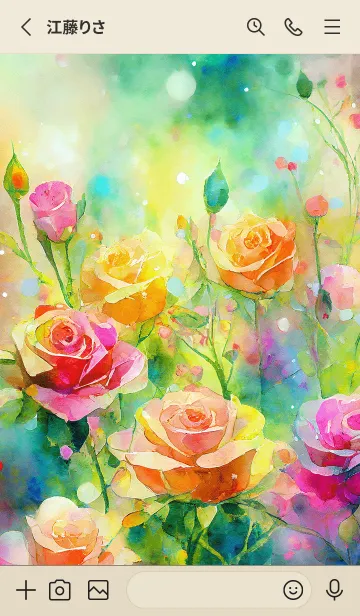 [LINE着せ替え] 薔薇(バラ)の花の着せかえ(R578)の画像2