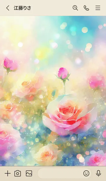 [LINE着せ替え] 薔薇(バラ)の花の着せかえ(R579)の画像2