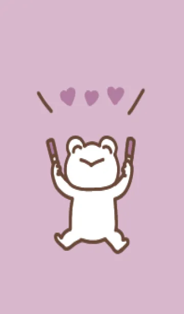 [LINE着せ替え] 推し色かえる(pink)の画像1