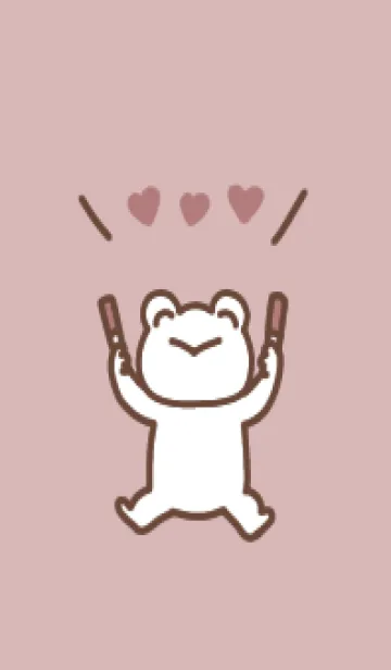 [LINE着せ替え] 推し色かえる(red)の画像1