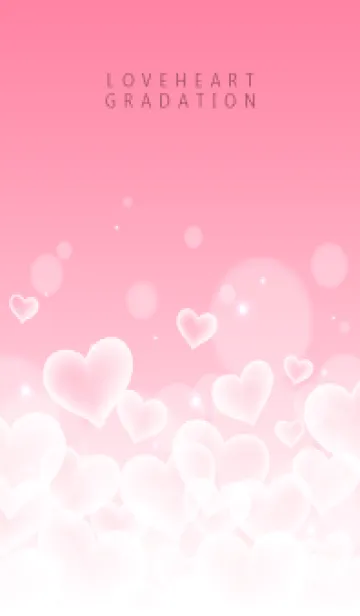 [LINE着せ替え] LOVE HEART GRADATION Milkypink 4の画像1
