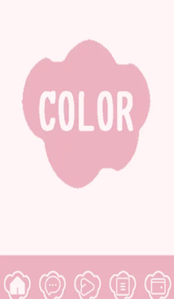 [LINE着せ替え] pink color U45の画像1