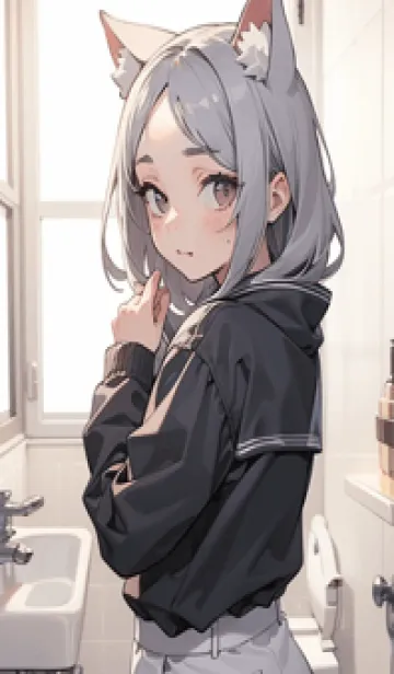 [LINE着せ替え] 少女が一人 #LW025。の画像1