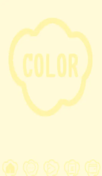 [LINE着せ替え] yellow color U45の画像1